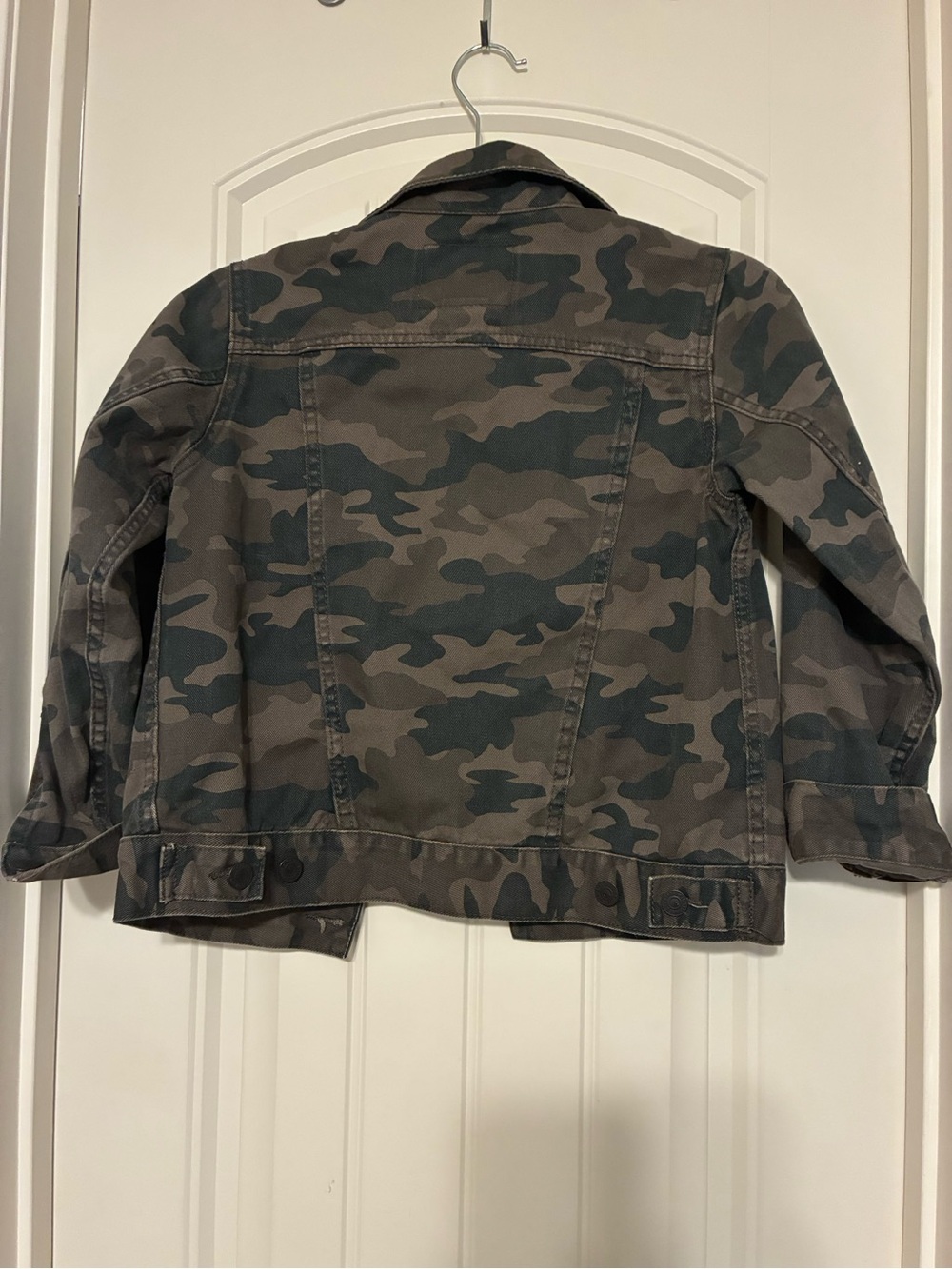 Levi's Kids Camo Denim Trucker Jacket - Olive Green & Dark Green - Picture 3 of 5